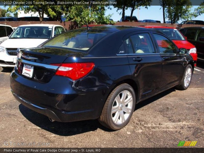 Blackberry Pearl Coat / Black/Light Frost 2012 Chrysler 200 Touring Sedan