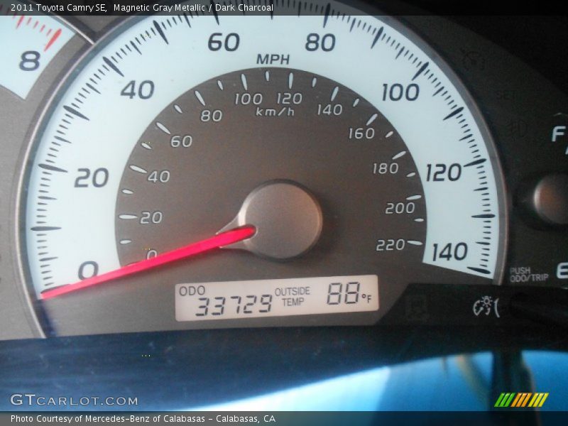 Magnetic Gray Metallic / Dark Charcoal 2011 Toyota Camry SE