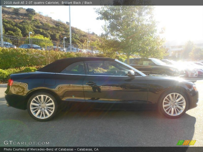 Brilliant Black / Black 2010 Audi A5 2.0T quattro Cabriolet