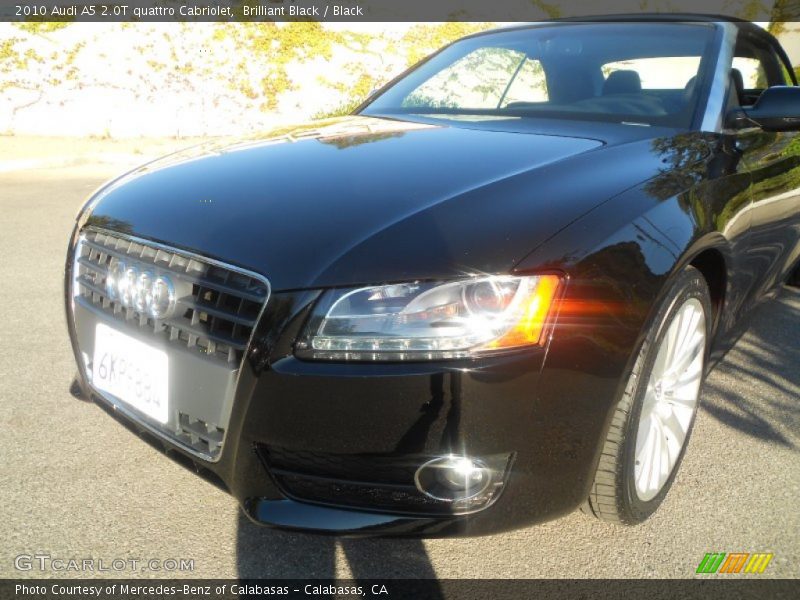 Brilliant Black / Black 2010 Audi A5 2.0T quattro Cabriolet