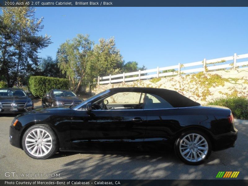 Brilliant Black / Black 2010 Audi A5 2.0T quattro Cabriolet