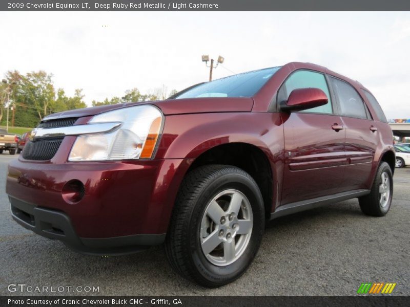 Deep Ruby Red Metallic / Light Cashmere 2009 Chevrolet Equinox LT