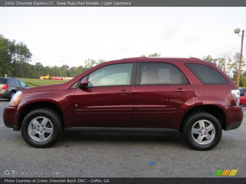 Deep Ruby Red Metallic / Light Cashmere 2009 Chevrolet Equinox LT