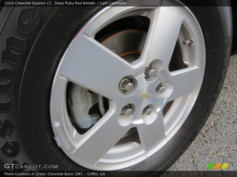 Deep Ruby Red Metallic / Light Cashmere 2009 Chevrolet Equinox LT