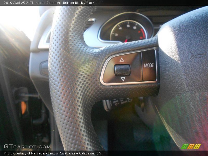 Controls of 2010 A5 2.0T quattro Cabriolet