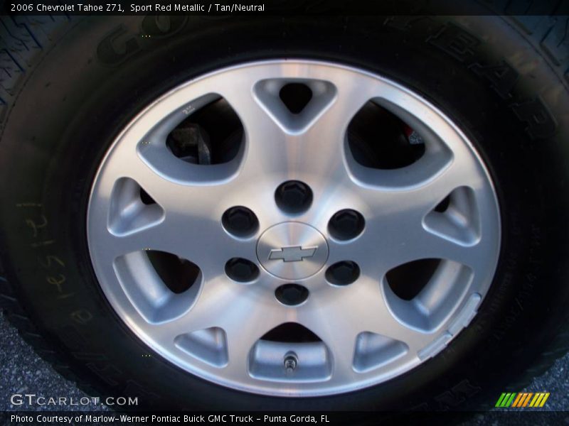 Sport Red Metallic / Tan/Neutral 2006 Chevrolet Tahoe Z71