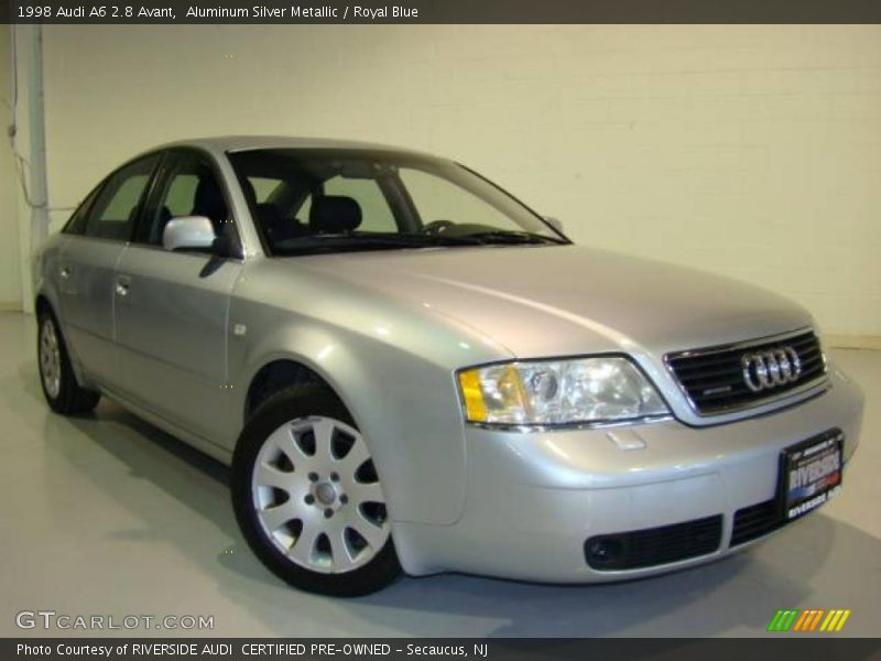 Aluminum Silver Metallic / Royal Blue 1998 Audi A6 2.8 Avant