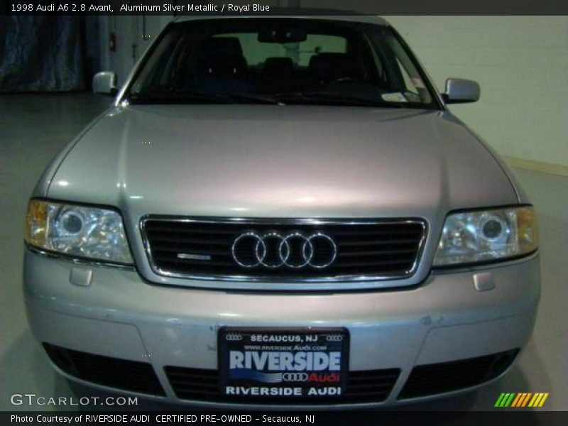 Aluminum Silver Metallic / Royal Blue 1998 Audi A6 2.8 Avant