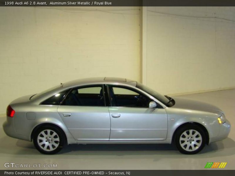 Aluminum Silver Metallic / Royal Blue 1998 Audi A6 2.8 Avant
