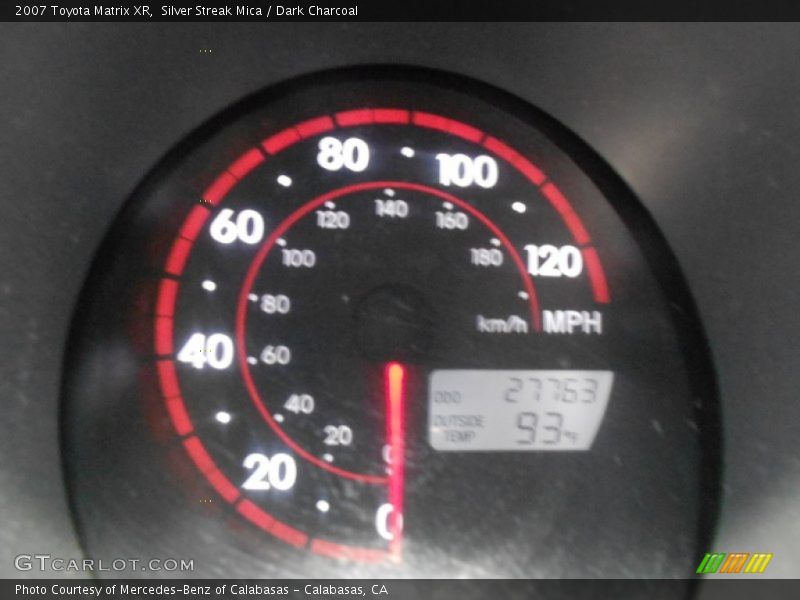 Silver Streak Mica / Dark Charcoal 2007 Toyota Matrix XR