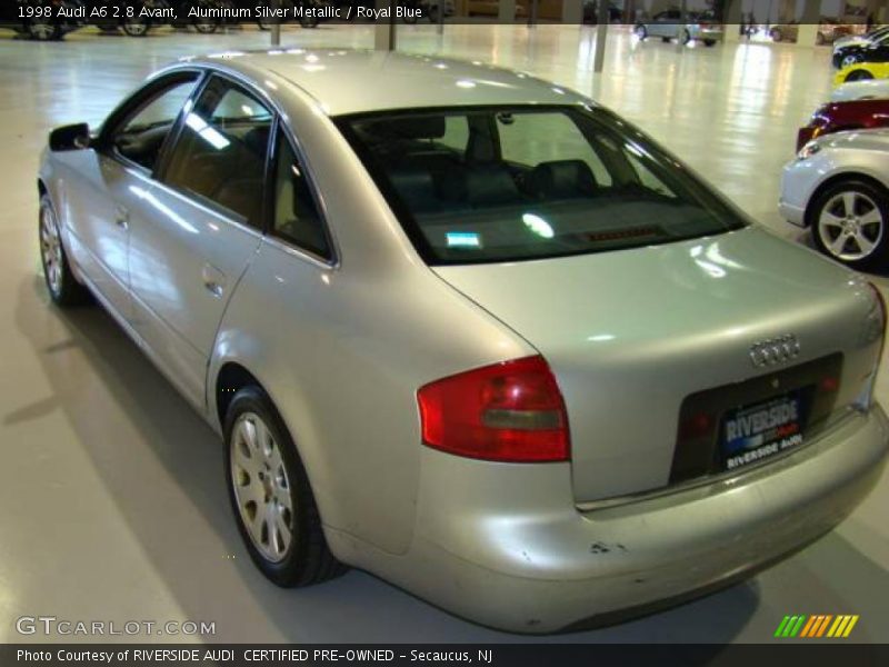 Aluminum Silver Metallic / Royal Blue 1998 Audi A6 2.8 Avant