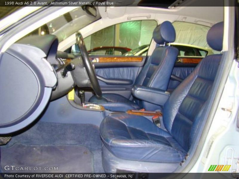 Aluminum Silver Metallic / Royal Blue 1998 Audi A6 2.8 Avant
