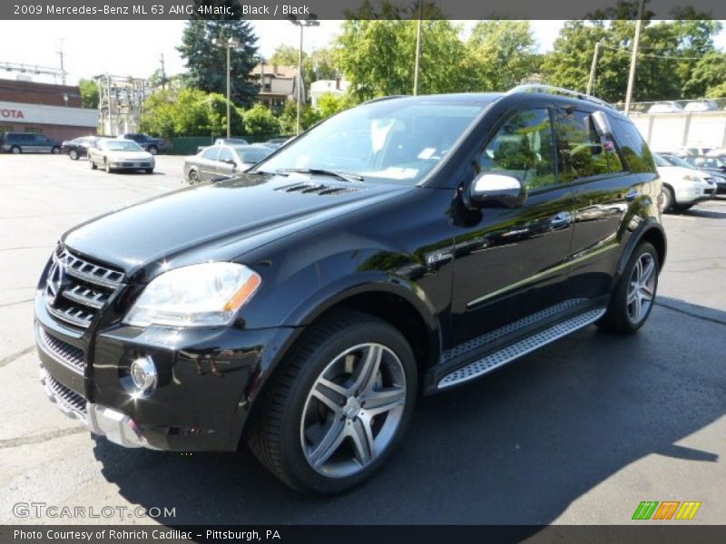 Black / Black 2009 Mercedes-Benz ML 63 AMG 4Matic