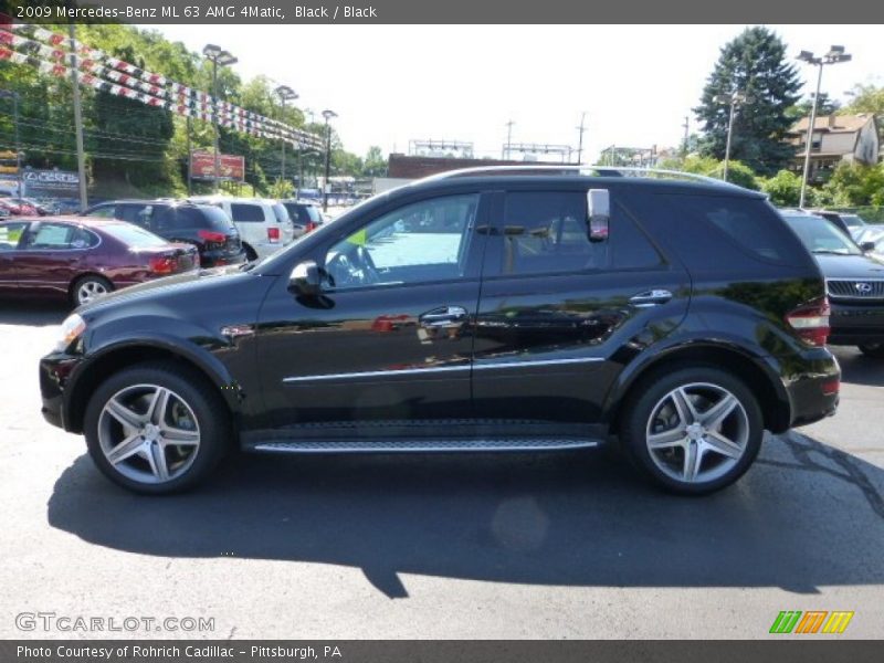 Black / Black 2009 Mercedes-Benz ML 63 AMG 4Matic