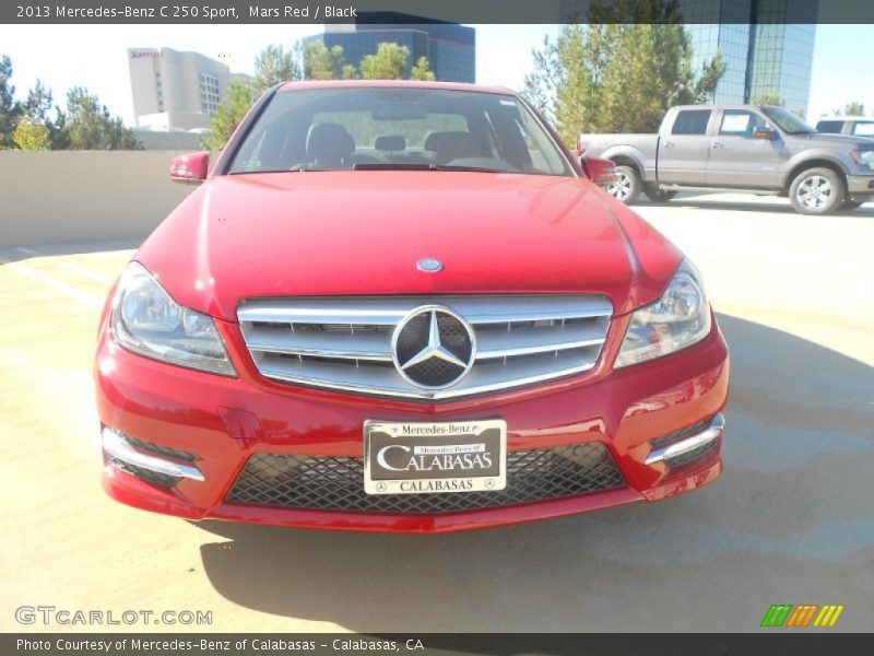 Mars Red / Black 2013 Mercedes-Benz C 250 Sport