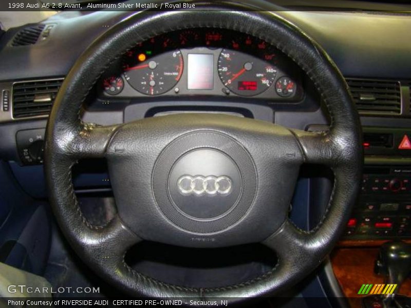 Aluminum Silver Metallic / Royal Blue 1998 Audi A6 2.8 Avant