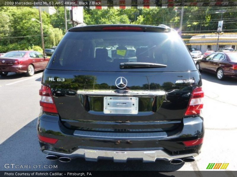 Black / Black 2009 Mercedes-Benz ML 63 AMG 4Matic