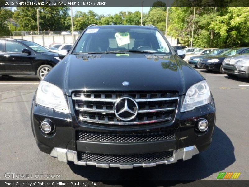 Black / Black 2009 Mercedes-Benz ML 63 AMG 4Matic