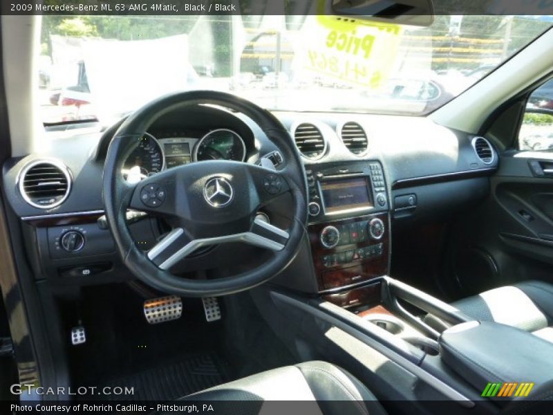 Black / Black 2009 Mercedes-Benz ML 63 AMG 4Matic