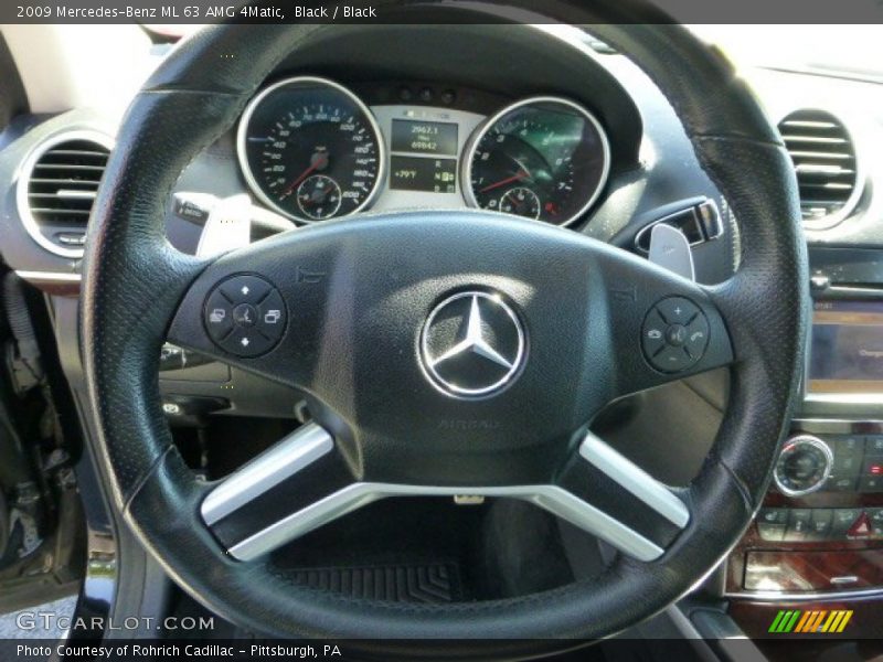 Black / Black 2009 Mercedes-Benz ML 63 AMG 4Matic