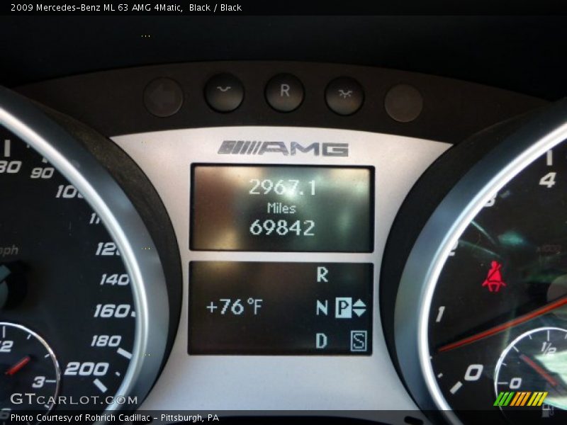 Black / Black 2009 Mercedes-Benz ML 63 AMG 4Matic