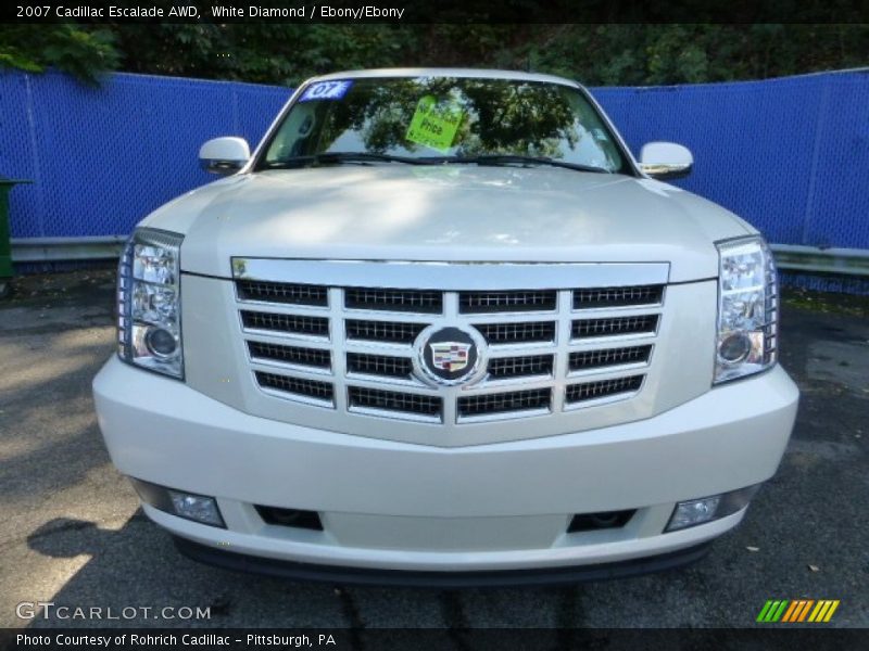 White Diamond / Ebony/Ebony 2007 Cadillac Escalade AWD