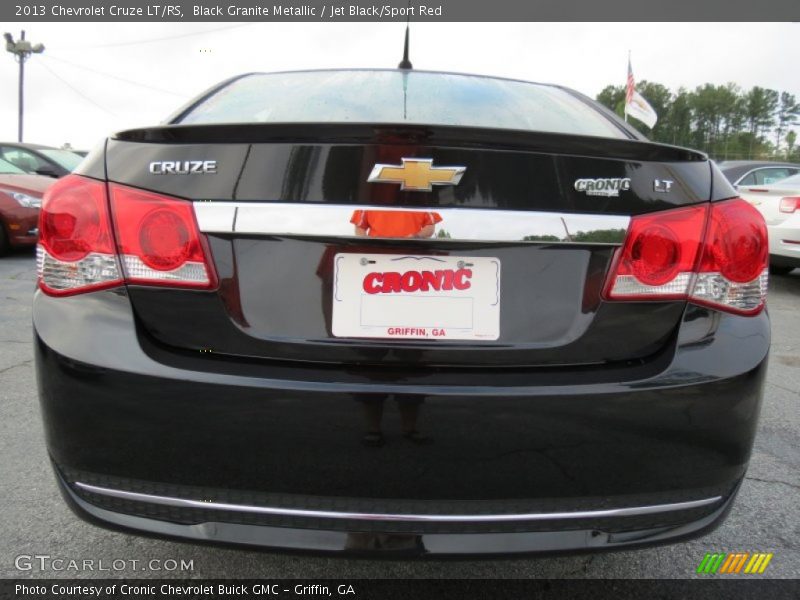 Black Granite Metallic / Jet Black/Sport Red 2013 Chevrolet Cruze LT/RS