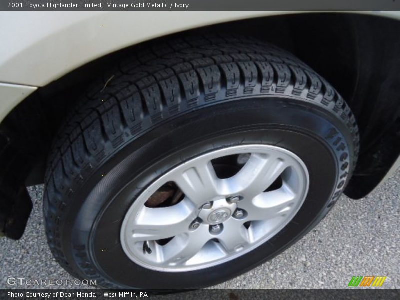Vintage Gold Metallic / Ivory 2001 Toyota Highlander Limited