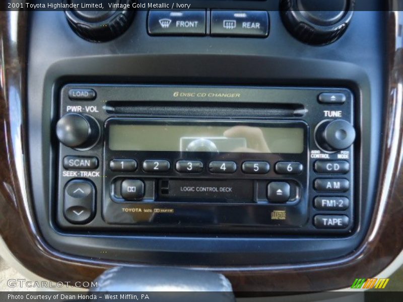 Vintage Gold Metallic / Ivory 2001 Toyota Highlander Limited