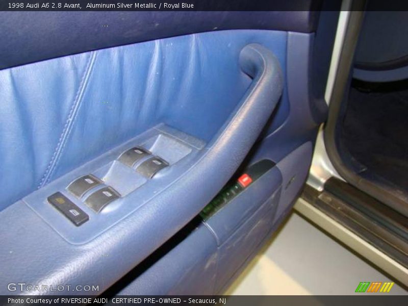 Aluminum Silver Metallic / Royal Blue 1998 Audi A6 2.8 Avant