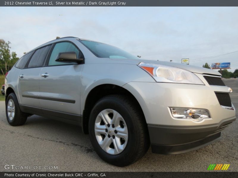 Silver Ice Metallic / Dark Gray/Light Gray 2012 Chevrolet Traverse LS