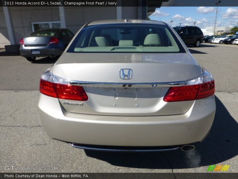 Champagne Frost Pearl / Ivory 2013 Honda Accord EX-L Sedan