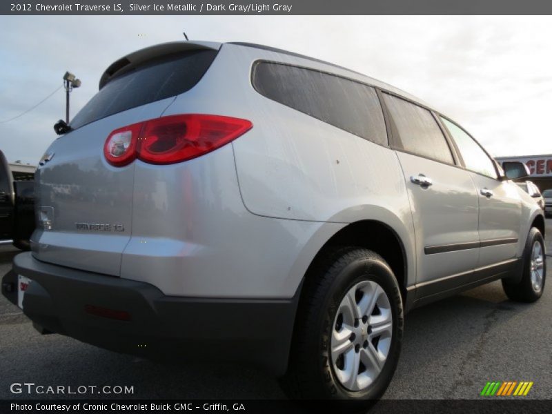 Silver Ice Metallic / Dark Gray/Light Gray 2012 Chevrolet Traverse LS