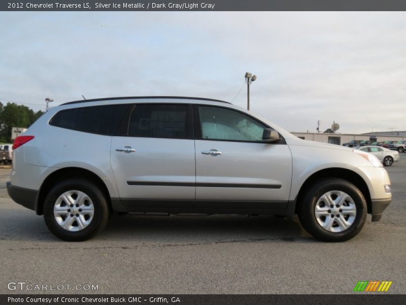 Silver Ice Metallic / Dark Gray/Light Gray 2012 Chevrolet Traverse LS