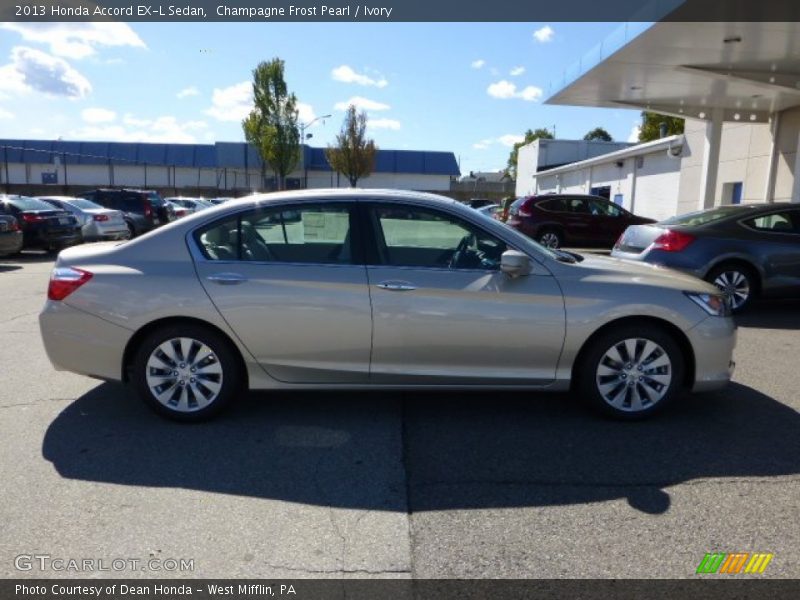 Champagne Frost Pearl / Ivory 2013 Honda Accord EX-L Sedan