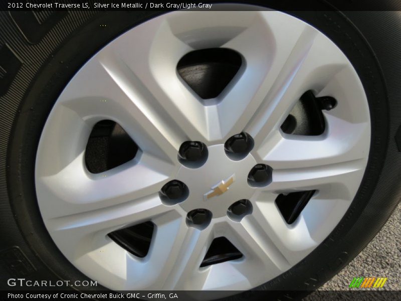 Silver Ice Metallic / Dark Gray/Light Gray 2012 Chevrolet Traverse LS
