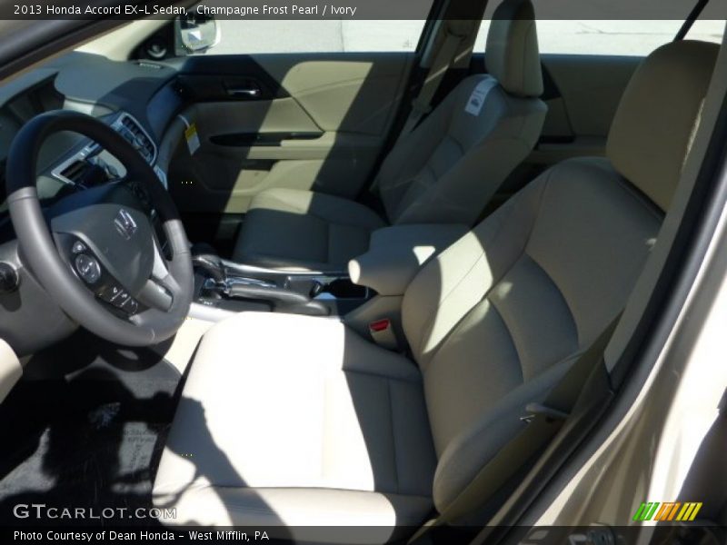 Champagne Frost Pearl / Ivory 2013 Honda Accord EX-L Sedan