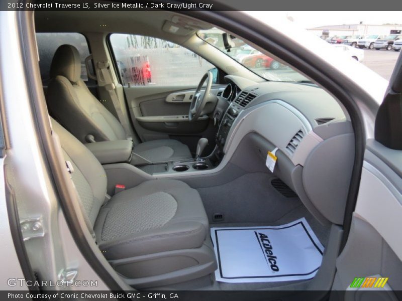 Silver Ice Metallic / Dark Gray/Light Gray 2012 Chevrolet Traverse LS