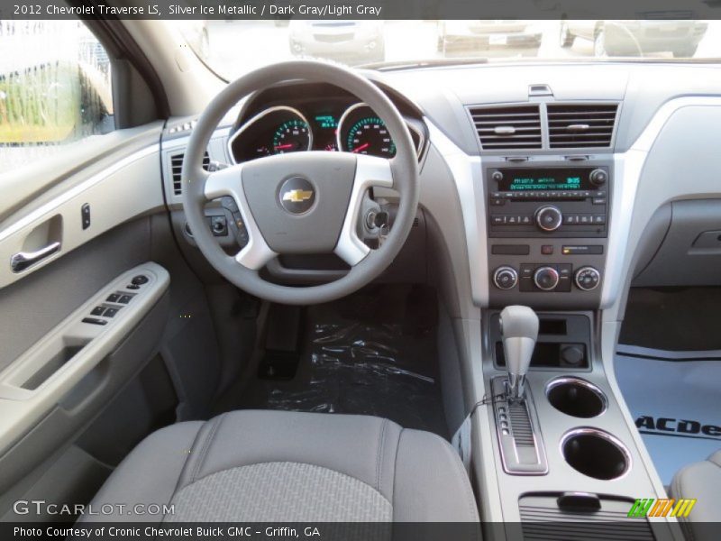 Silver Ice Metallic / Dark Gray/Light Gray 2012 Chevrolet Traverse LS
