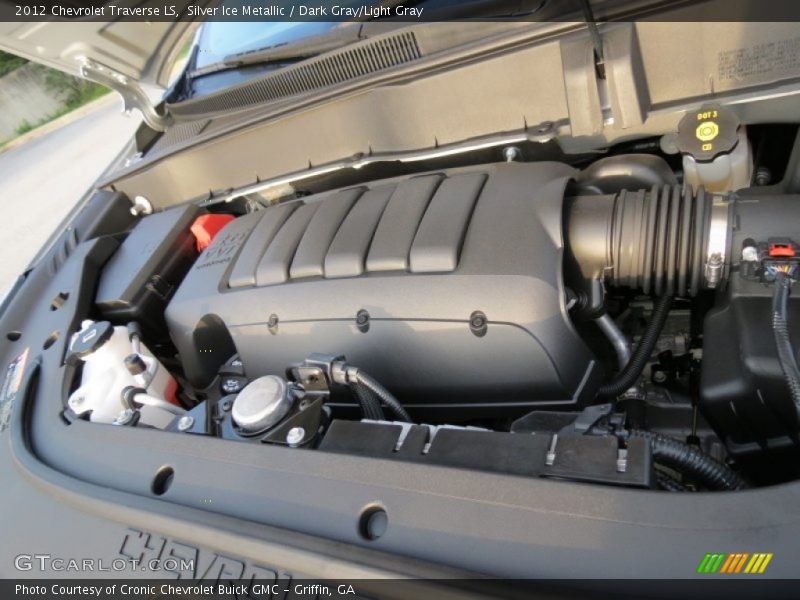 Silver Ice Metallic / Dark Gray/Light Gray 2012 Chevrolet Traverse LS