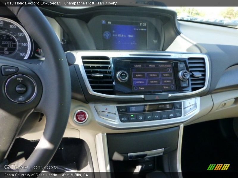 Controls of 2013 Accord EX-L Sedan