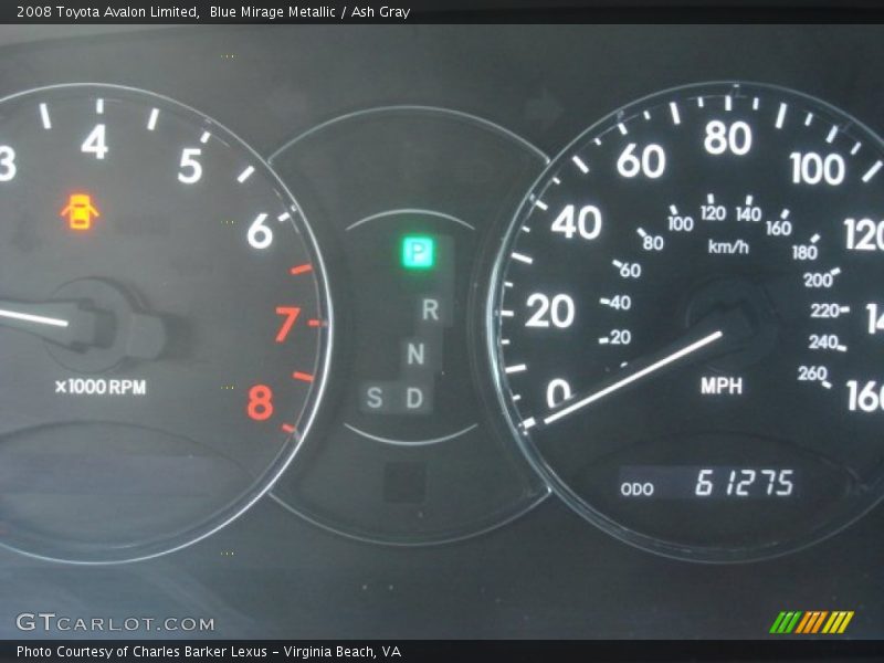 Blue Mirage Metallic / Ash Gray 2008 Toyota Avalon Limited