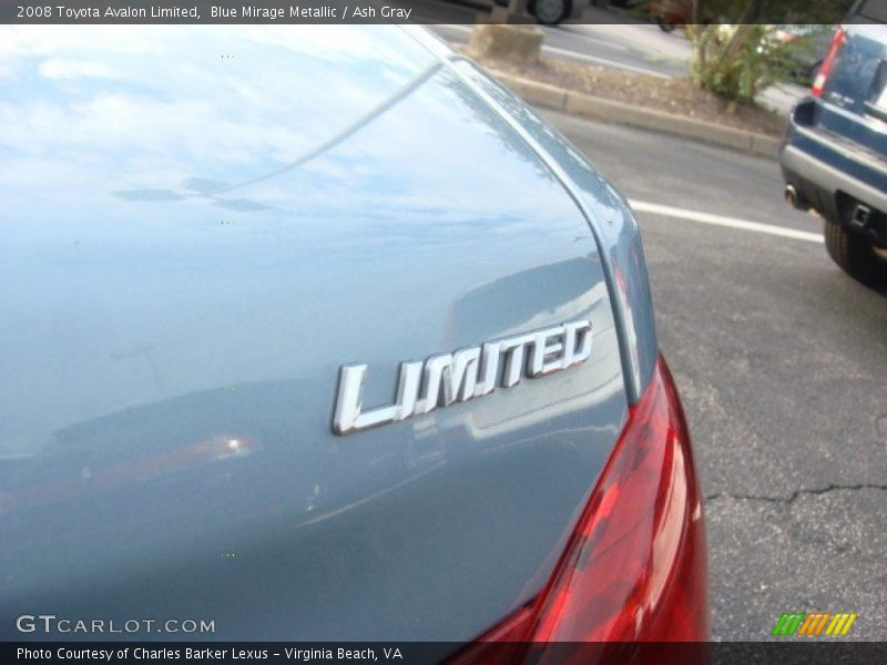 Blue Mirage Metallic / Ash Gray 2008 Toyota Avalon Limited