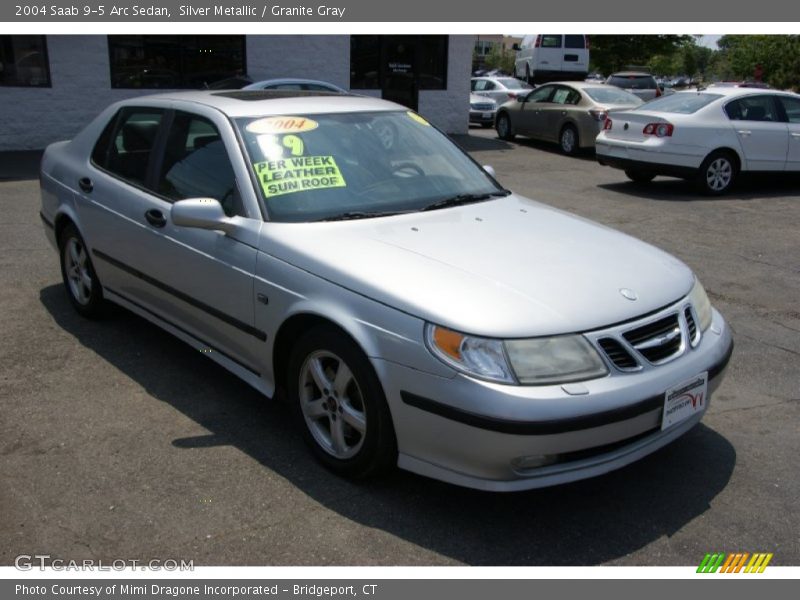 Silver Metallic / Granite Gray 2004 Saab 9-5 Arc Sedan