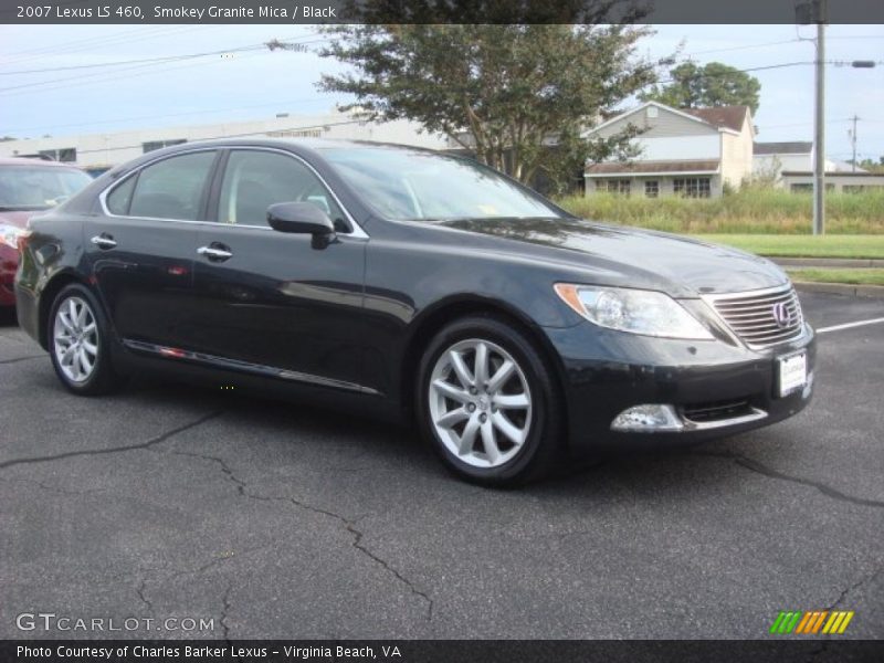 Smokey Granite Mica / Black 2007 Lexus LS 460