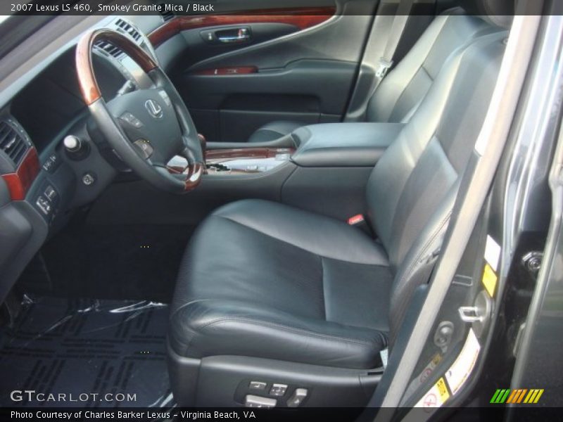 Smokey Granite Mica / Black 2007 Lexus LS 460
