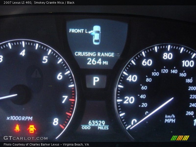 Smokey Granite Mica / Black 2007 Lexus LS 460