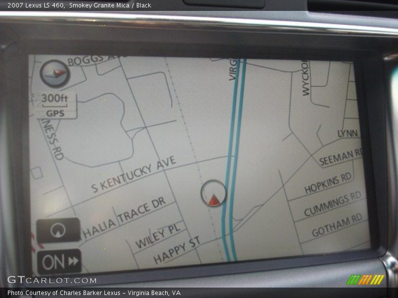 Smokey Granite Mica / Black 2007 Lexus LS 460