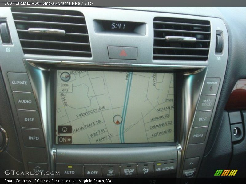 Smokey Granite Mica / Black 2007 Lexus LS 460