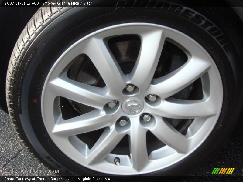 Smokey Granite Mica / Black 2007 Lexus LS 460